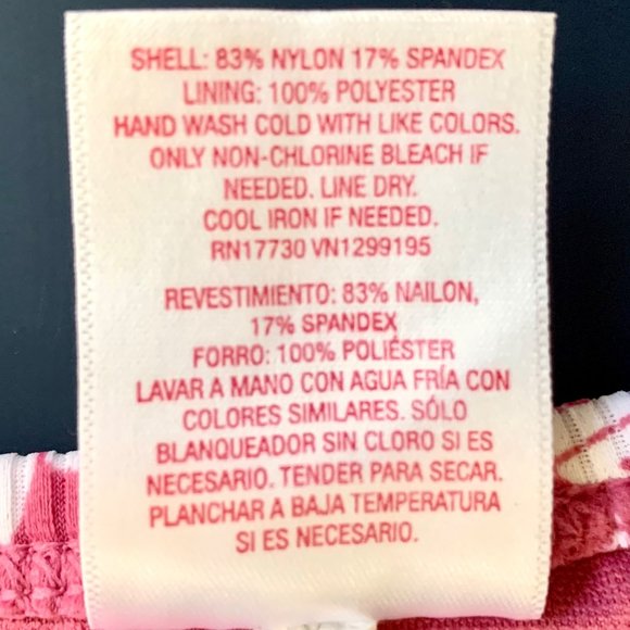 Xhilaration Juniors Pink White Floral High Leg Scoop Waist Bottom Suit Swim S L - Picture 7 of 9